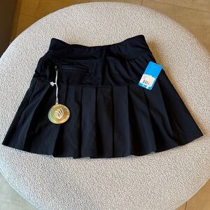 GG Blue with SPF protection Elegant Black Skater Skirt